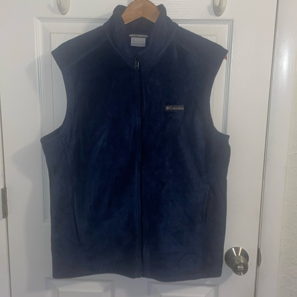 Columbia sweater zip up vest